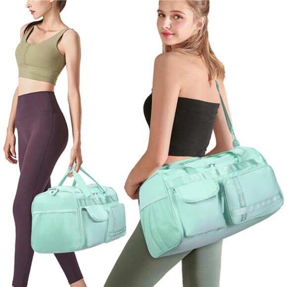 Gym Bag Travel Duffle Bag Large Capacity Carry On Weekender Bag Men Women Tote - Picture 2 of 7